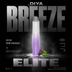 微信图片_20260615162509_931_13.webp DIYA 叮啞 7500口拋棄式電子煙 長效容量設計 方便攜帶使用 多種風味體驗選擇 台灣現貨